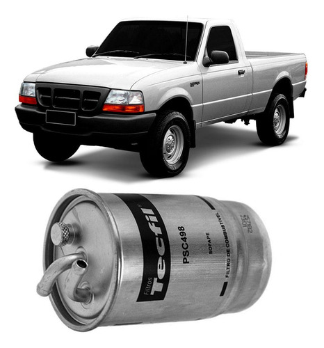 Filtro Combustível Ford Ranger 2.8 8v 2001 A 2005 Tecfil 