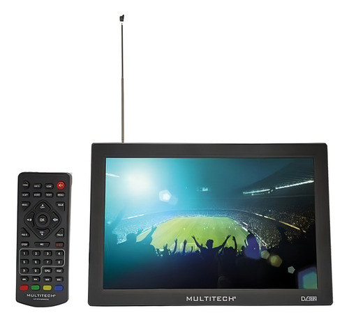 TV portátil recarregável multitech de 9" com Tdt