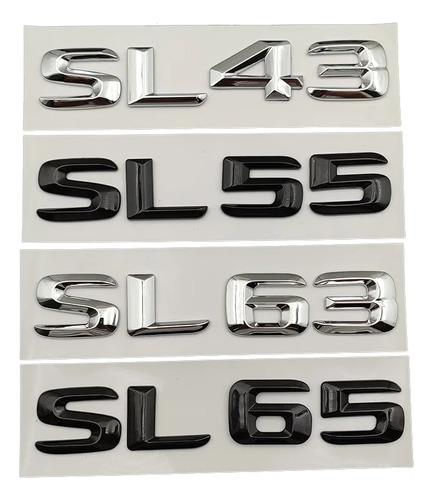 Abs Letras Insignia Del Coche Sl43 Para Compatible Con