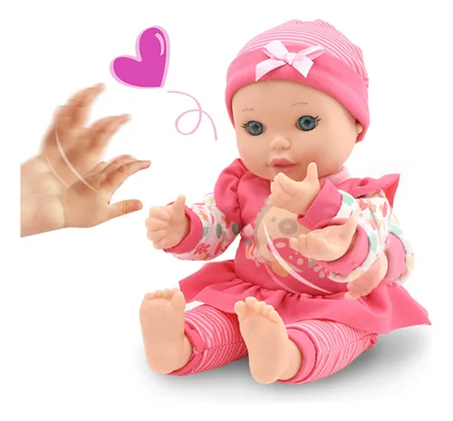 Mu eca Bebe Risas Manda Besos Con Sensor Y Movimientos Cuotas