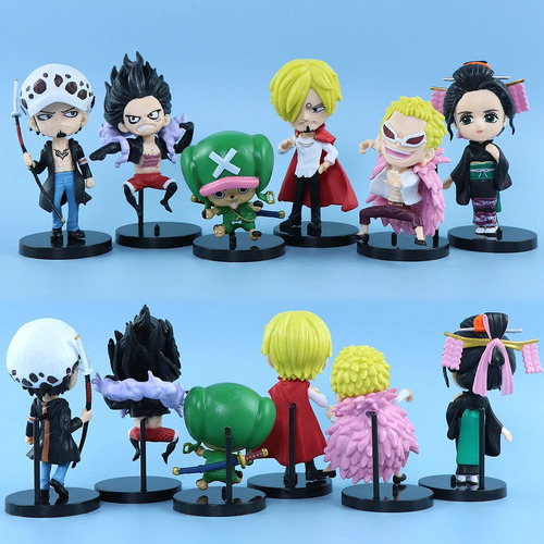 Juego De 6 Modelos De Figuras De Juguete De One Piece Charac