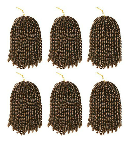 Extensiones De Pelo Rizado Spring Twists 12  6 Paquetes Ombr