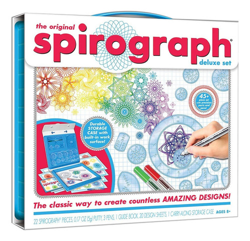 Spirograph Set, Juego De Diseño Lujoso, Multi Color, Talla