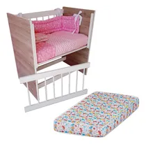 Comprar Cuna Con Colchon Colecho Con Baranda Desmontable Regulable