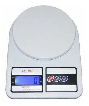 Balanza Cocina Electrónica Sf-400 10kl Kitchen Color Blanco