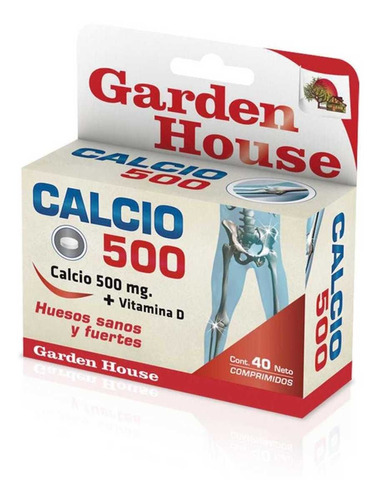 Garden House - Calcio 500 X 40 Comprimidos