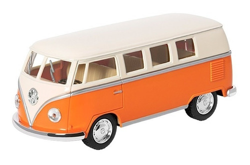 Volkswagen Classical Bus Combi 1962 1:32 Kinsmart Naranja