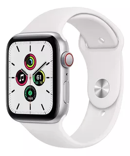 Apple Watch Se Gps Celular 44mm Plateado Aluminio Blanco Spo