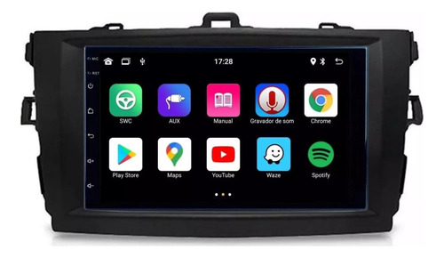 Central Multimidia Corolla 08/13 Android Gps Wifi Youtube 7p