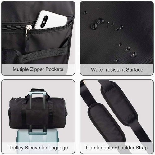 Imagen 5 de 6 de Bolso Deportivo Para Viaje Tela Impermeable Gym