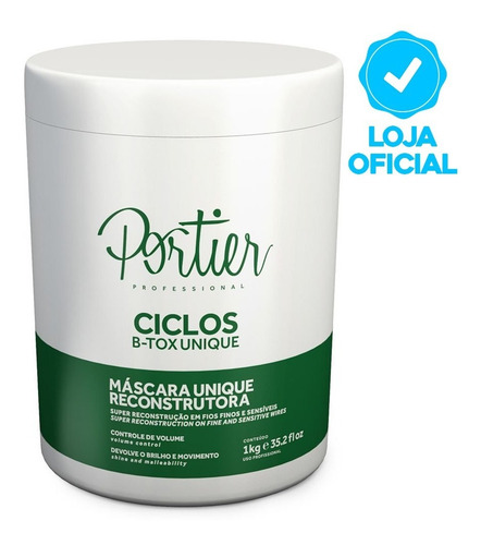 Imagem 1 de 1 de Portier Ciclos Botox Unique 1kg + Brinde