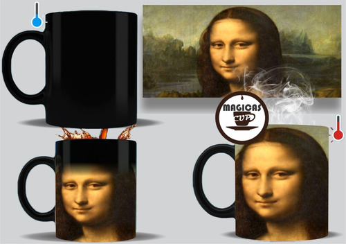 Imagen 1 de 2 de Taza Mágica Mona Lisa Gioconda Leonardo Da Vinci