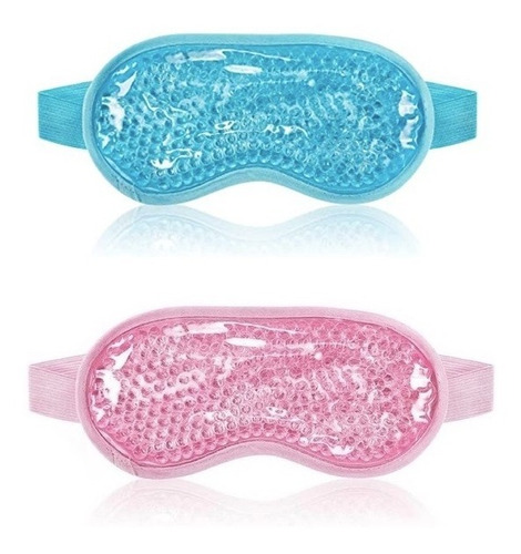 Imagen 1 de 7 de 2 Máscaras Antifaz Gel Frio Ojeras Insomnio Migraña Estrés