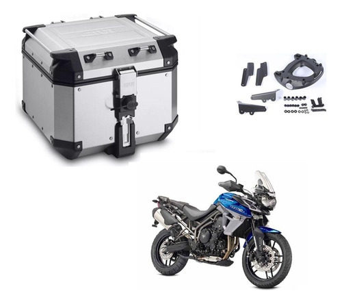 Kit Bau Givi Obkn42a 42 Lts + Suporte Givi Sr6401 Tiger 800