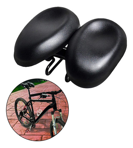 Sillín Ligero De Doble Almohadilla Para Bicicleta, Cojín