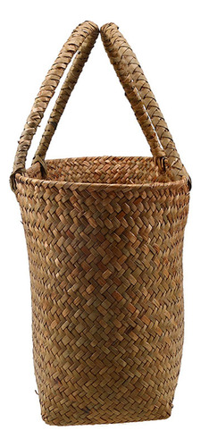 Bolsa De Playa Rústica De Verano, Cesta De 34x14x21cm