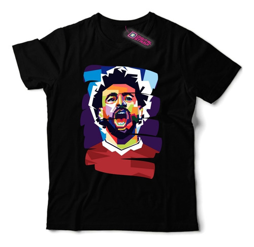 Remera Mohamed Salah Pop Art 18 Futbol Dtg Premium 