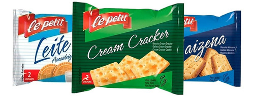 Bolachas Cream Cracker Maizena E Ao Leite 540un Saches 9gr