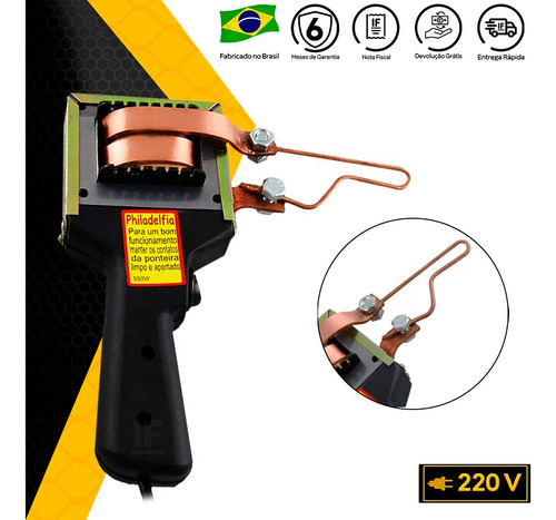 Ferro Solda Pistola Estanho Profissional 550 Watts