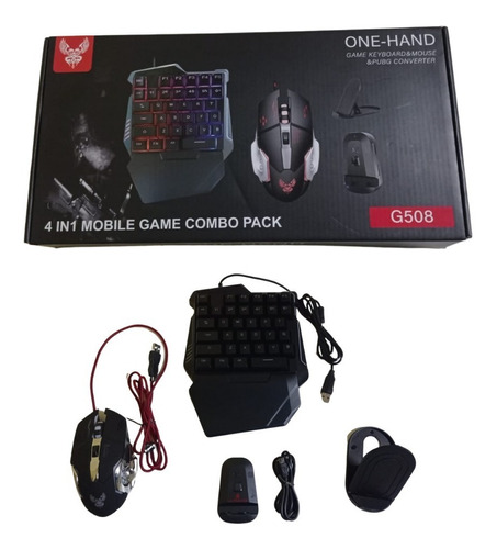 Combo De Teclado + Mouse Gamer 4 En 1 Para Juegos Rgb G508