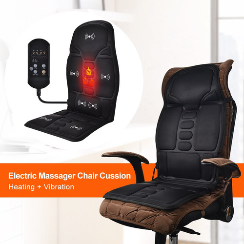 Asiento Masajeador De Espalda Multifuncional Calefactable