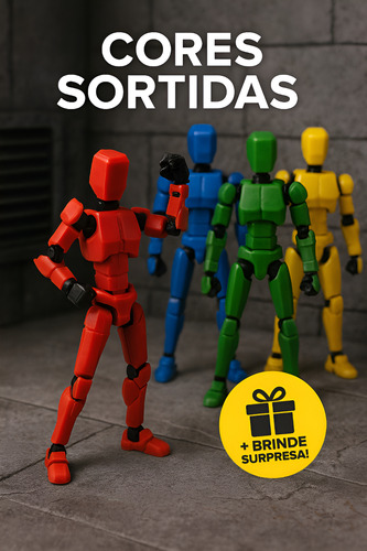 Boneco Multi Articulado Posições Dummy 13 + Brinde