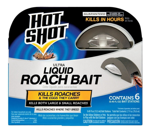 Hot Shot Bait Trampas Mata Cucarachas Ml Trampas Env O Gratis