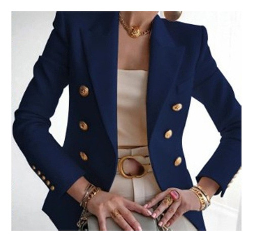 Nuevo Traje Casual De Moda De Color Sólido Para Mujer
