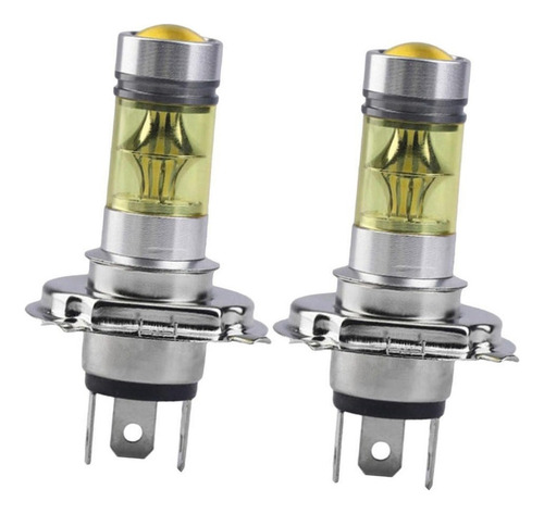 . Proyector Antiniebla Led Amarillo H4 De 100 W, 4300 K, De