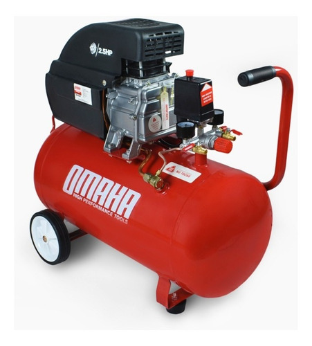 Compresor 50 Lts De Aire Portátil Compacto Omaha 2.5 Hp