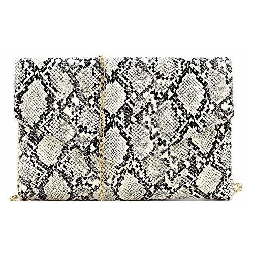 Trendeology Snake Print Leather Envelope Clutch Purse Fc5nw