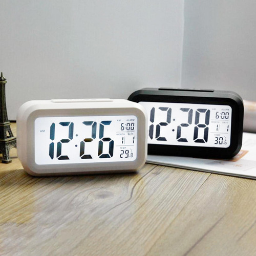 Reloj Despertador Digital Con Pantalla De Temperatura