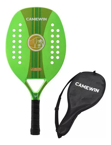 Raquete Beach Tenis Camewin Fibra Carbono Ultra Leve Ro [u]