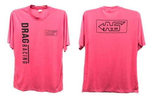 Camiseta Feminina Drag Racing Rosa Ag *original*