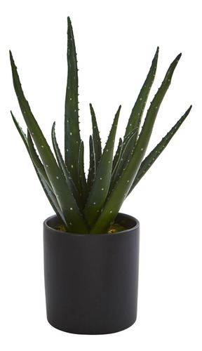 Planta Artificial De Aloe Con Macetero, 19 