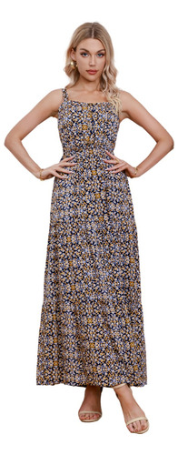 Vestido Verano Largo  Mujer.  Floral Bohemio. Maxi Vestido