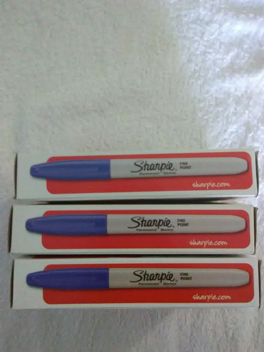 Marcador Sharpie Punta Fina - Disponible Solo Azul