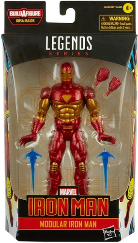 Iron Man Modular Marvel Legends Series Rojo Baf Ursa Major (Reacondicionado)