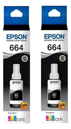Kit Botellas De 5 Tinta Epson T664 Para L310 L555 L355 L575