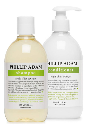 Conjunto De Shampoo E Condicionador De Vinagre De Cidra Phil