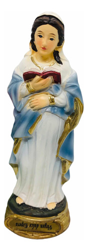 Virgen De La Dulce Espera En Porcelana 12.5 Cm + Novena