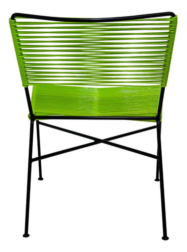 Silla En Cuerda De Pvc Caleta By Promobel Color de la estructura de la silla Negro