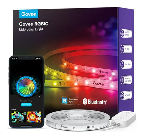 Tiras Led Rgbic Govee 32.8ft, Control App Bluetooth, Cambio