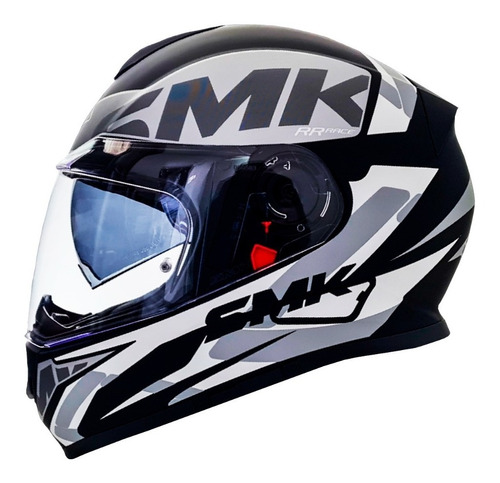 Casco Integral Dv Smk Twister Negro/blanco/gris Certificado