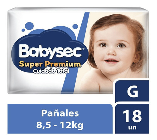 Pañal Super Premium  G Babysec 18 Uni(3 Dis) Super