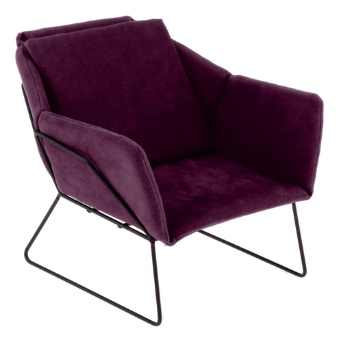 Sofá De Casa De Muñecas En Miniatura, Sillón, Púrpura