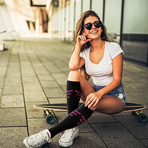 Calcetines De Compresion 15-20 Mmhg 6 Pares Mujeres Hombres