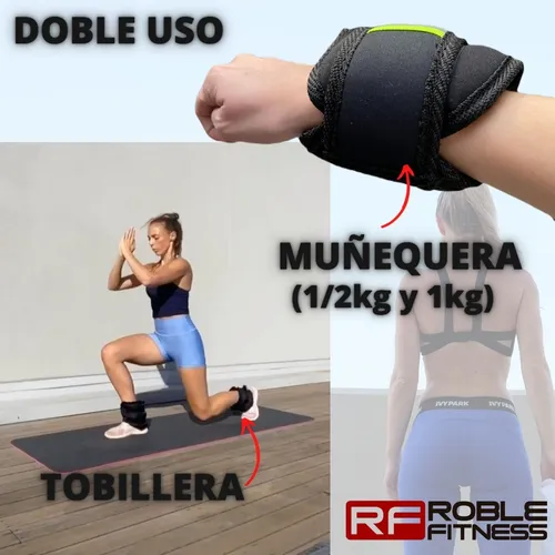 Par Tobilleras De 2kg C/u Pesas Para Tobillos Fitness