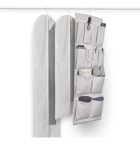 Perchero Organizador Multiusos Para Colgar En Puerta Rayen Color Blanco