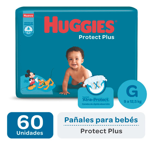 Pañales Huggies Protect Plus  G